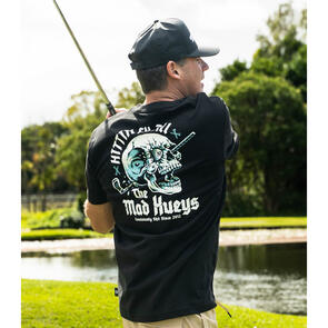 MAD HUEYS GOLF HITTIN FK ALL | SS TEE BLACK
