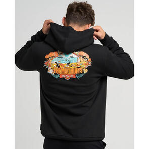 MAD HUEYS MEAN AS NZ HOODED PULLOVER BLACK