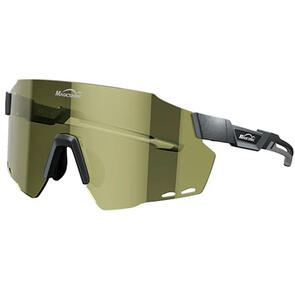 MAGIC SHINE WINDBREAKER EYEWEAR CLASSIC MATTE SILVER GRAY  / GOLD MIRROR LENS