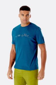 RAB MANTLE TESSALATE TEE NIGHTFALL BLUE MARL