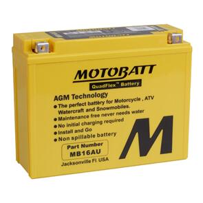 MOTOBATT MB16AU MOTOBATT QUADFLEX BATTERY 