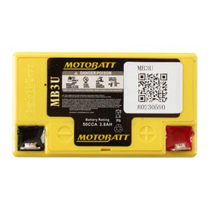 MOTOBATT MB3U MOTOBATT QUADFLEX BATTERY 