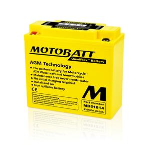 MOTOBATT MB51814 MOTOBATT QUADFLEX BATTERY (51913)