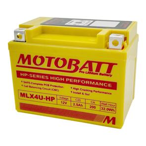 MOTOBATT PRO LITHIUM BATTERY MLX4U-HP *10