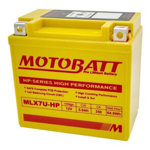 MOTOBATT PRO LITHIUM BATTERY MLX7U-HP