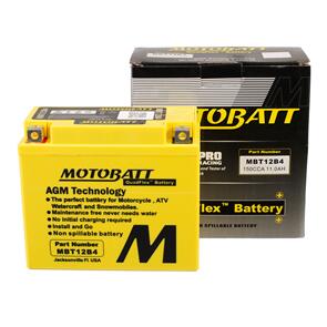 MOTOBATT MBT12B-4 MOTOBATT QUADFLEX BATTERY