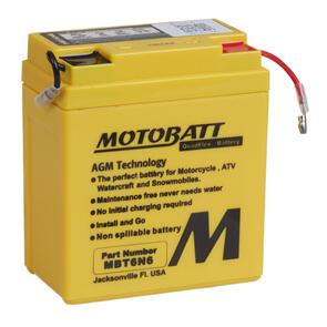 MOTOBATT MBT6N6 MOTOBATT QUADFLEX BATTERY