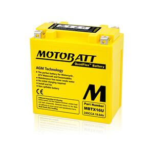 MOTOBATT MBTX16U MOTOBATT QUADFLEX BATTERY