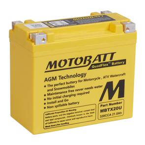 MOTOBATT MBTX20U MOTOBATT QUADFLEX BATTERY 