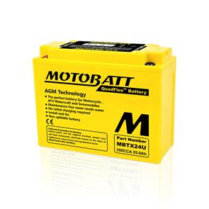 MOTOBATT MBTX24U MOTOBATT QUADFLEX BATTERY