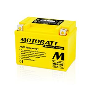 MOTOBATT MBTX4U MOTOBATT QUADFLEX BATTERY