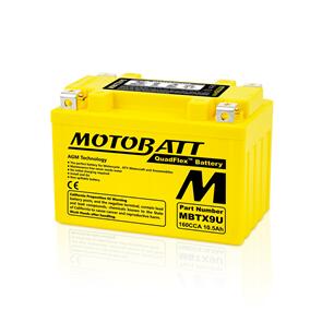 MOTOBATT MBTX9U MOTOBATT QUADFLEX BATTERY