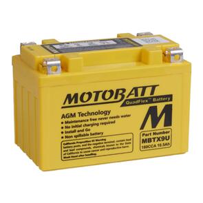 MOTOBATT MBTX9U MOTOBATT QUADFLEX BATTERY