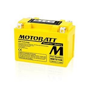 MOTOBATT MBTZ14S MOTOBATT QUADFLEX BATTERY