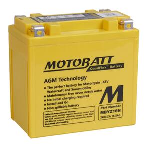 MOTOBATT MBYZ16-H MOTOBATT QUADFLEX BATTERY