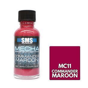SMS AIRBRUSH PAINT ACRYLIC LACQUER MECHA COMMANDER MAROON 30ML