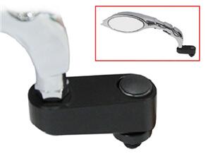 VERTEX MOTORCYCLE MIRROR EXTEND OFFERS 40MM HORIZONTAL &27MM VERTICAL EXTRA -MOTORCYCLES USING 10MM THREAD