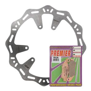 MTX HORNET DISC & PREMIER PAD FRONT KIT - HONDA MDHKF01001