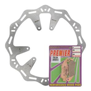 MTX HORNET DISC & PREMIER PAD FRONT KIT - HONDA MDHKF01002
