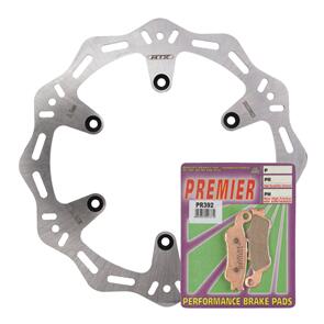 MTX HORNET DISC & PREMIER PAD FRONT KIT - YAMAHA MDHKF07002