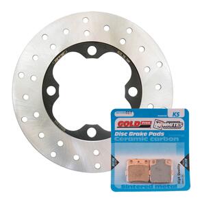 MTX BRAKE DISC & PAD FRONT KIT - HON TRX420FA 09-13