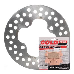 MTX BRAKE DISC & PAD FRONT KIT - HON TRX500FM 05-11