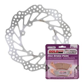 MTX BRAKE DISC & PAD FRONT KIT - HON CRF450X 05-16 - WAVE