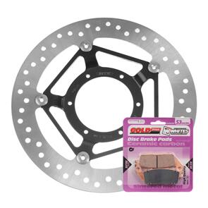 MTX BRAKE DISC & PAD FRONT KIT - HON CBR250R 11-15 NON ABS
