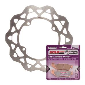 MTX BRAKE DISC & PAD FRONT KIT - SUZ RMZ450 05-17 - WAVE