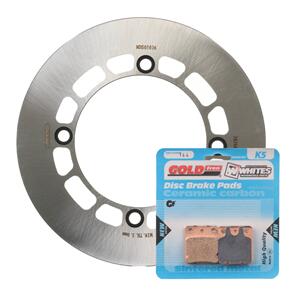 MTX BRAKE DISC & PAD FRONT KIT - SUZ DR200SE TROJAN 95-20