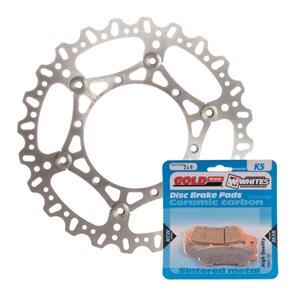 MTX BRAKE DISC & PAD FRONT KIT - YAM WR450F 16-20 - WAVE