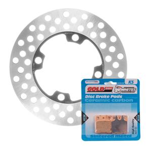 MTX BRAKE DISC & PAD FRONT KIT - YAM YFM350FA BRUIN 04-06