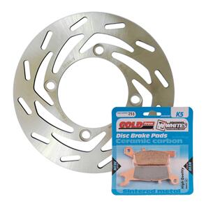 MTX BRAKE DISC & PAD FRONT KIT - YAM YFM700FAP 07-20 - RIGHT