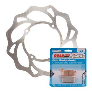 MTX BRAKE DISC & PAD FRONT KIT - KTM 85 SX 04-11 - WAVE