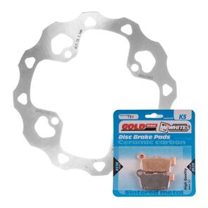 MTX BRAKE DISC & PAD REAR KIT - SUZ RMZ250 07-15 - WAVE