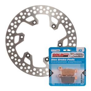 MTX BRAKE DISC & PAD REAR KIT - YAM YZ250F 02