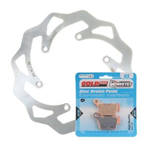 MTX BRAKE DISC & PAD REAR KIT - KTM 450 SX-F 07-24 - WAVE
