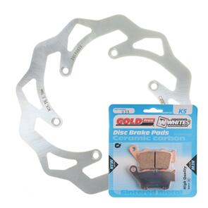 MTX BRAKE DISC & PAD REAR KIT - KTM 450 EXC 03 - WAVE