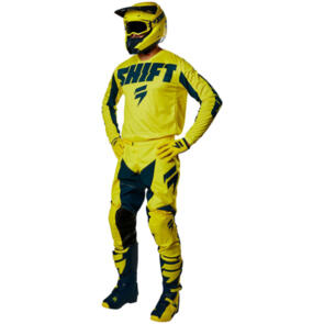 SHIFT YOUTH WHIT3 YORK YELLOW NAVY JERSEY + PANT COMBO