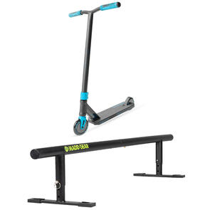 MGP MADD GEAR KICK PRO-X SCOOTER BLUE / GREEN + RAIL