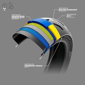 MICHELIN 180/55-17 ZR RADIAL 73W ROAD 6 GT TYRE TL REAR MICHELIN