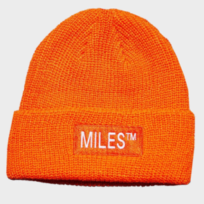 MILES LOGO BEANIE SAFTEY ORANGE