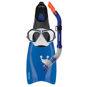 MIRAGE FSET19 BALI ADULT MASK, SNORKEL & FIN SET - BLUE - S