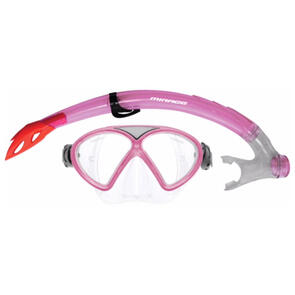 MIRAGE SET05 COMET SILITEX MASK AND SNORKEL SET JUNIOR PINK