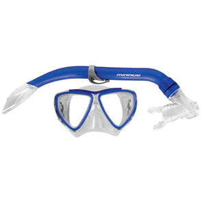 MIRAGE SET06 TURTLE SILITEX MASK AND SNORKEL SET JUNIOR BLUE