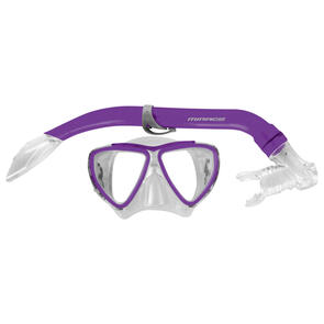 MIRAGE SET06 TURTLE SILITEX MASK AND SNORKEL SET JUNIOR PURPLE