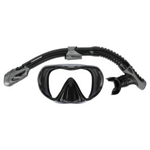 MIRAGE SET54 INFINITY SILICONE MASK AND SNORKEL SET BLACK