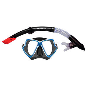 MIRAGE SET83 PACIFIC SILICONE MASK AND SNORKEL SET BLACK