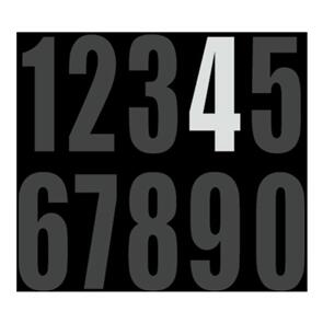 DRC MO110314 DRC MOTION STD NUM MX3 WHT "4