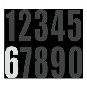 DRC MO110316 DRC MOTION STD NUM MX3 WHT "6